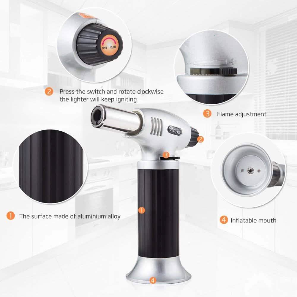 Culinary Butane Blow Torch Chef Kitchen Kitchen Essentials - DailySale
