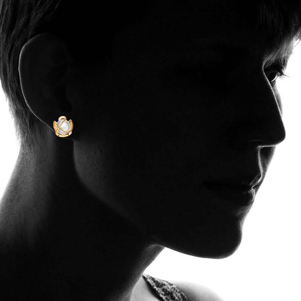 Cultured Freshwater Pearl Cage Earrings Jewelry - DailySale