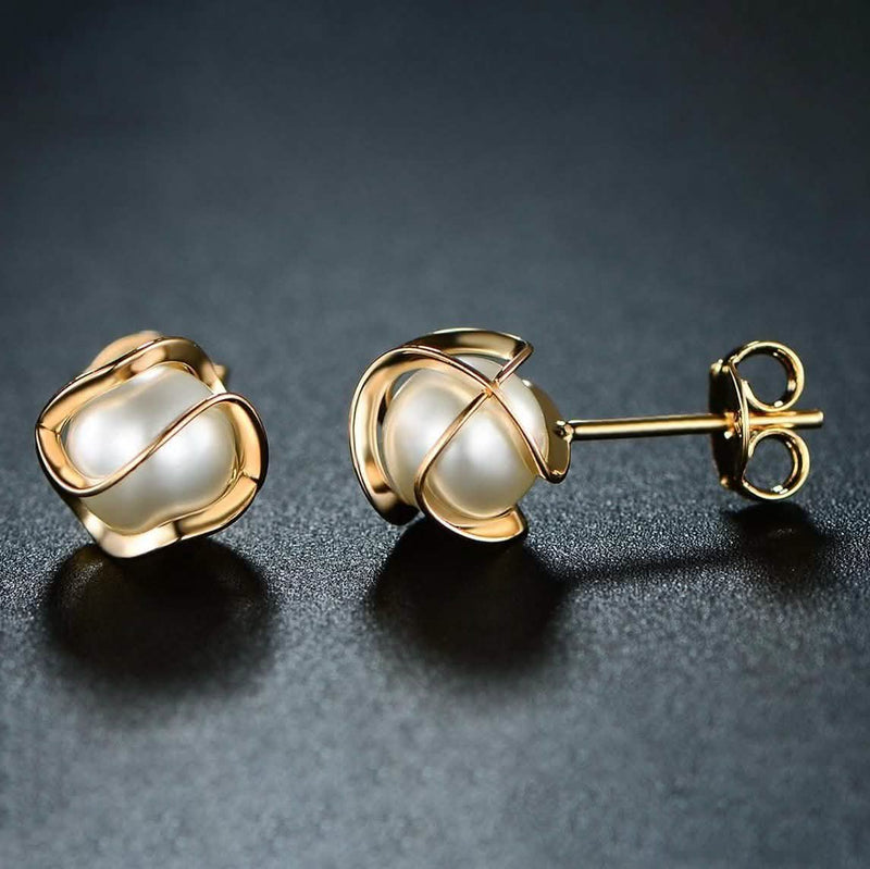 Freshwater Pearl Cage Earrings | Buy Affordable Earrings Online Now