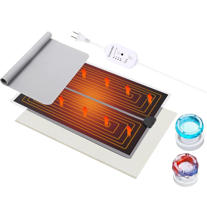 Curing Machine Silicone Resin Heating Mat with Smart Timer Arts & Crafts - DailySale