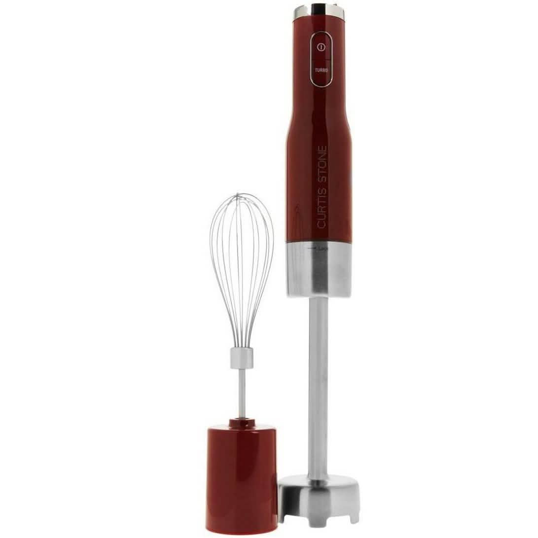 Curtis Stone Blitz Stick Immersion Hand Blender Kitchen & Dining Red - DailySale