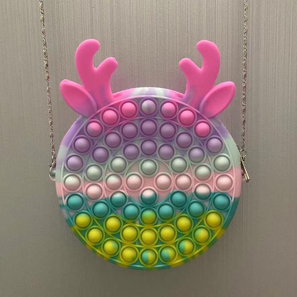 Cute Bag Pops Fidget Toys Toys & Games Antlers Pink - DailySale