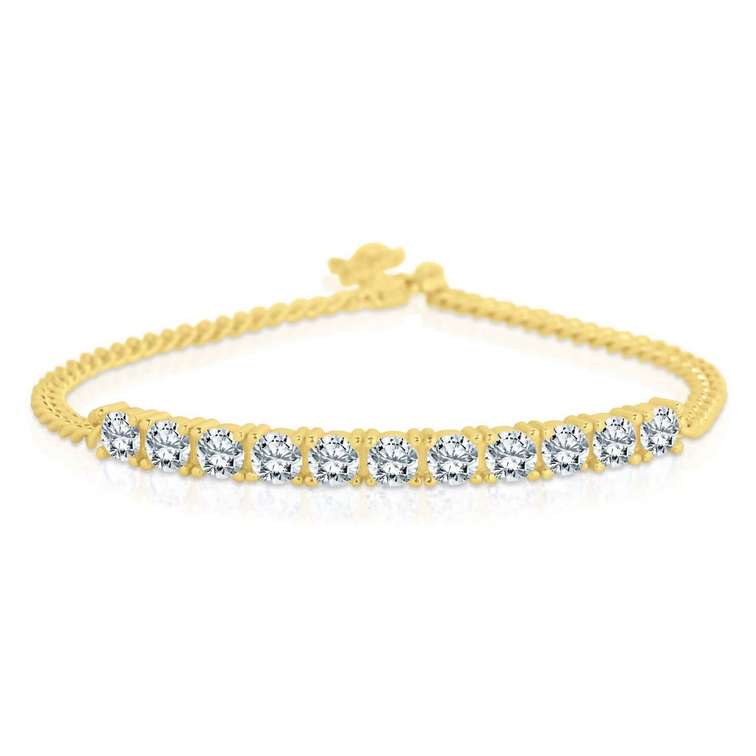 CZ Bar Curb Bracelet Bracelets - DailySale