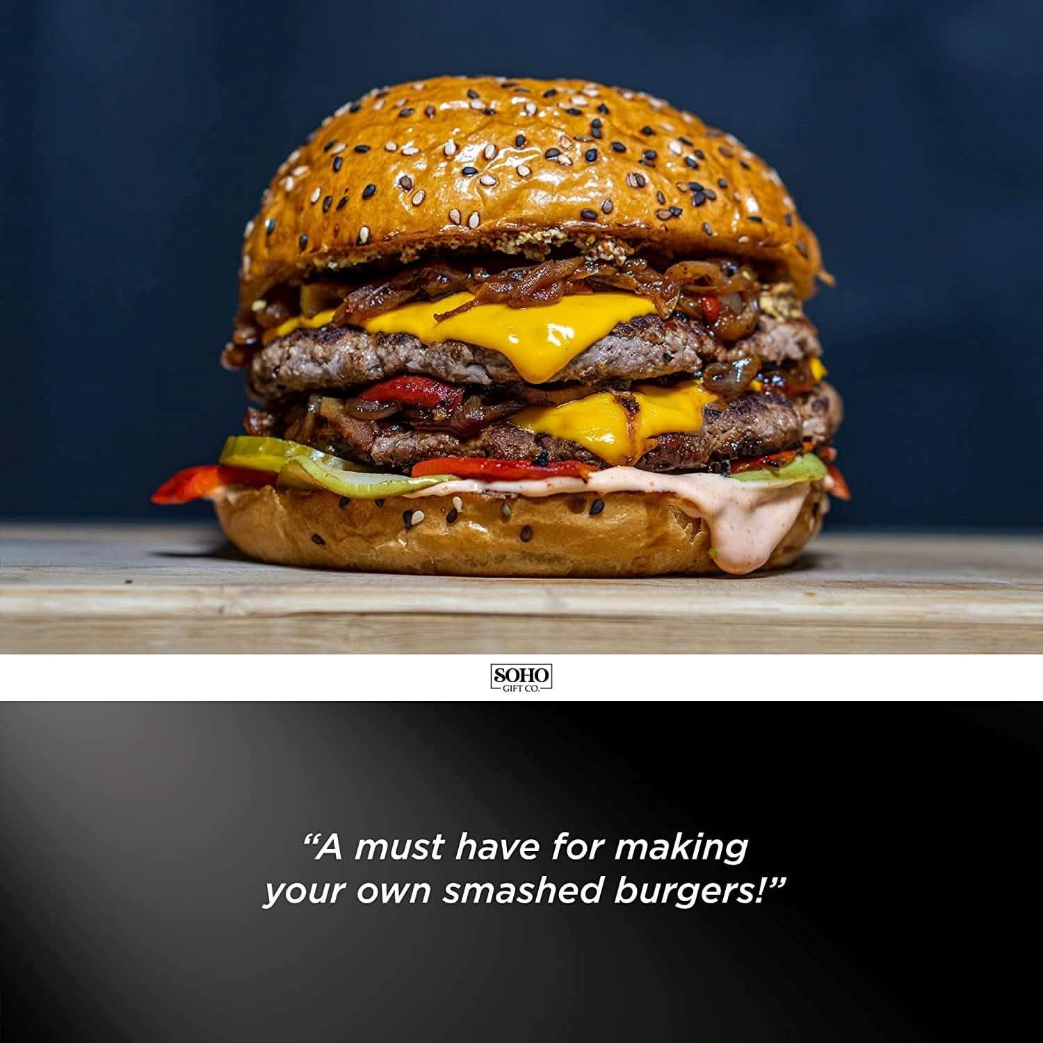 DAD The Grill Boss BBQ Press Grilling Stainless Steel Smash Burger Press Kitchen Tools & Gadgets - DailySale