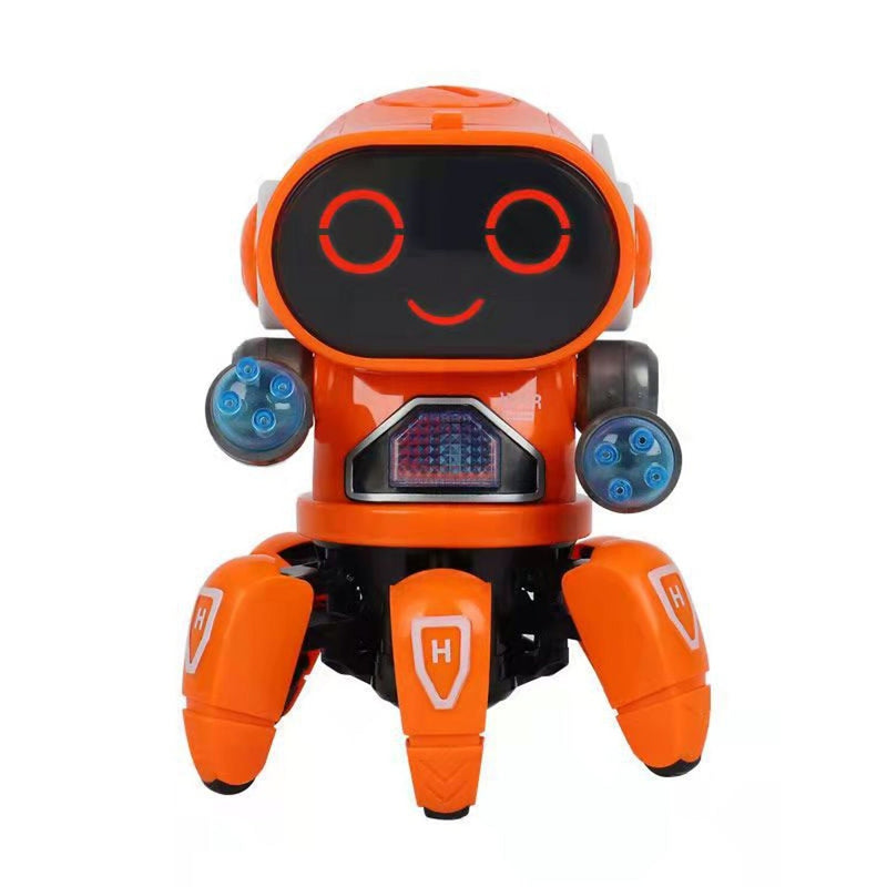 Dance Robot Electric Pet Musical Shining Toy Toys & Games Orange - DailySale