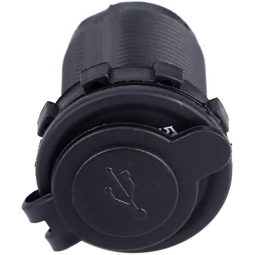 DC 5V 3.1A Dual USB Charger Socket Waterproof Power Outlet with Blue LED Automotive - DailySale