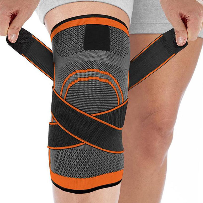 DCF Compression Knee Sleeve with Adjustable Straps Wellness & Fitness Orange S - DailySale