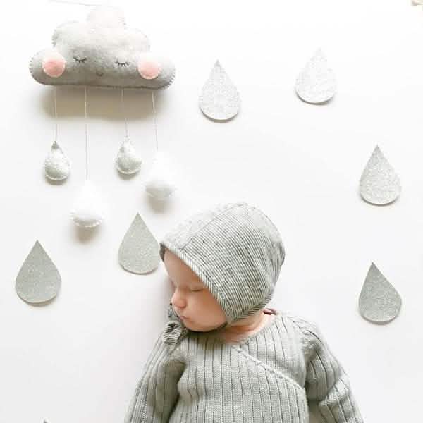 Decorative Cloud Felt Raindrop Pendant Furniture & Decor - DailySale