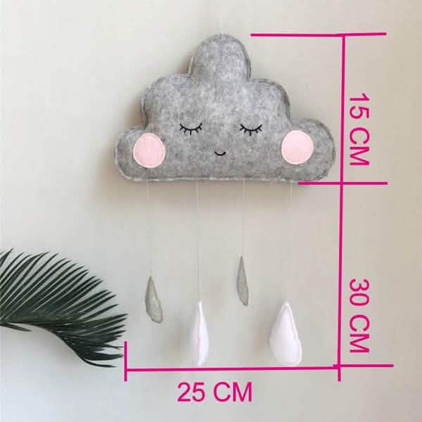 Decorative Cloud Felt Raindrop Pendant Furniture & Decor - DailySale