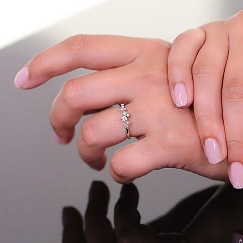 Delicate Cz Stackings Ring In 18Kt Gold Jewelry - DailySale