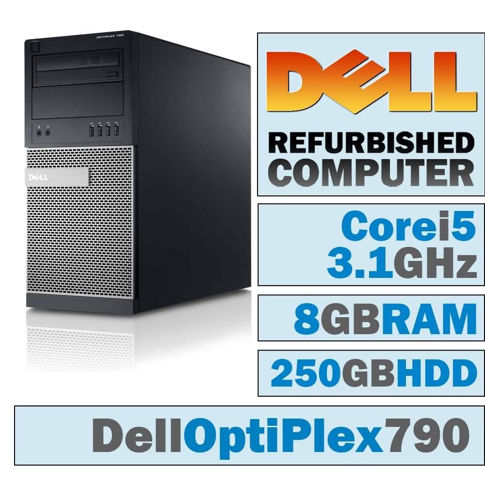 Dell OptiPlex 790 MT/Core i5-2400 Quad @ 3.1 GHz Tablets & Computers - DailySale