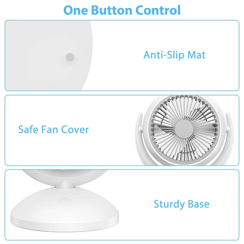 Desk Air Circulator Fan 4 Speed Adjustment Household Appliances - DailySale