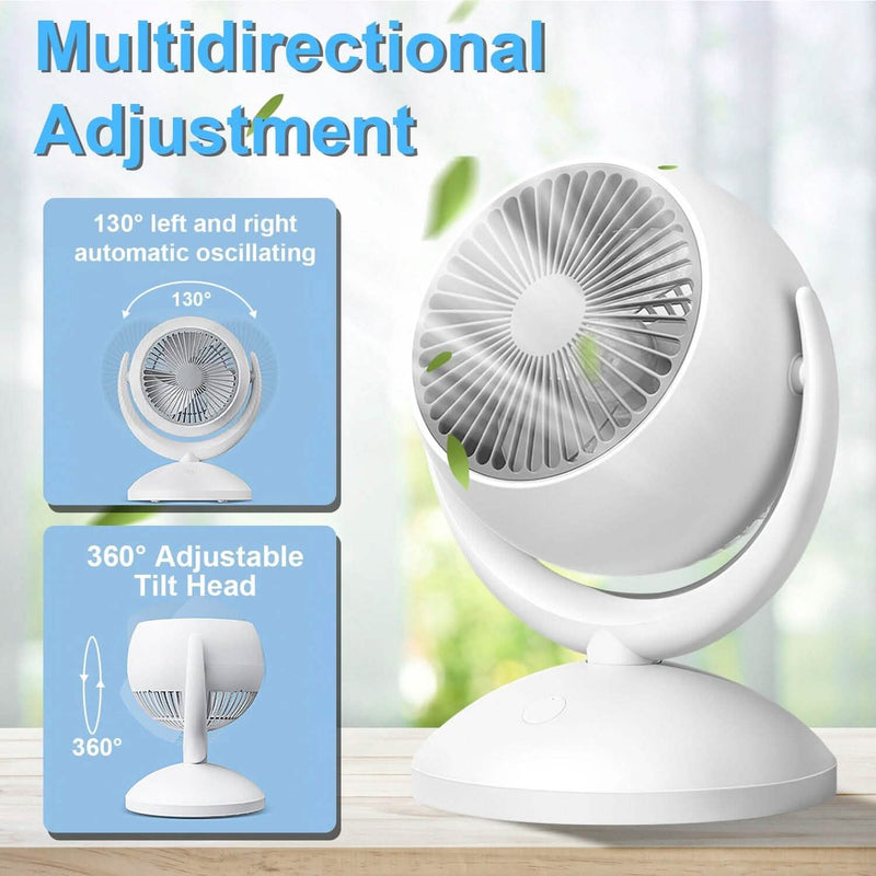 Desk Air Circulator Fan 4 Speed Adjustment Household Appliances - DailySale