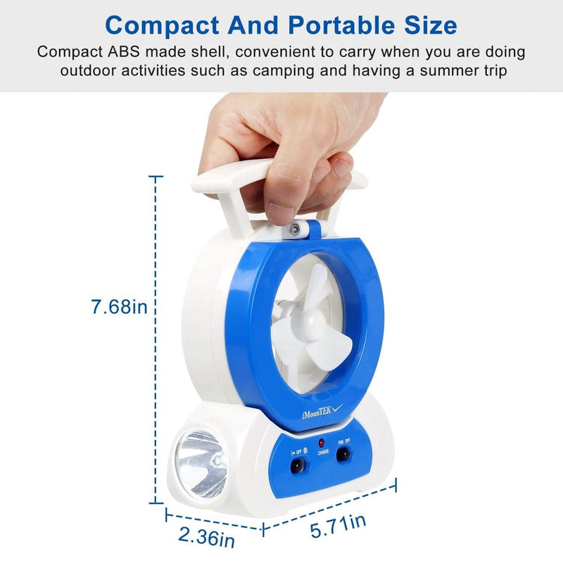 Desk Cooling Fan with 180 Degree Adjustable LED Lamp Sports & Outdoors - DailySale