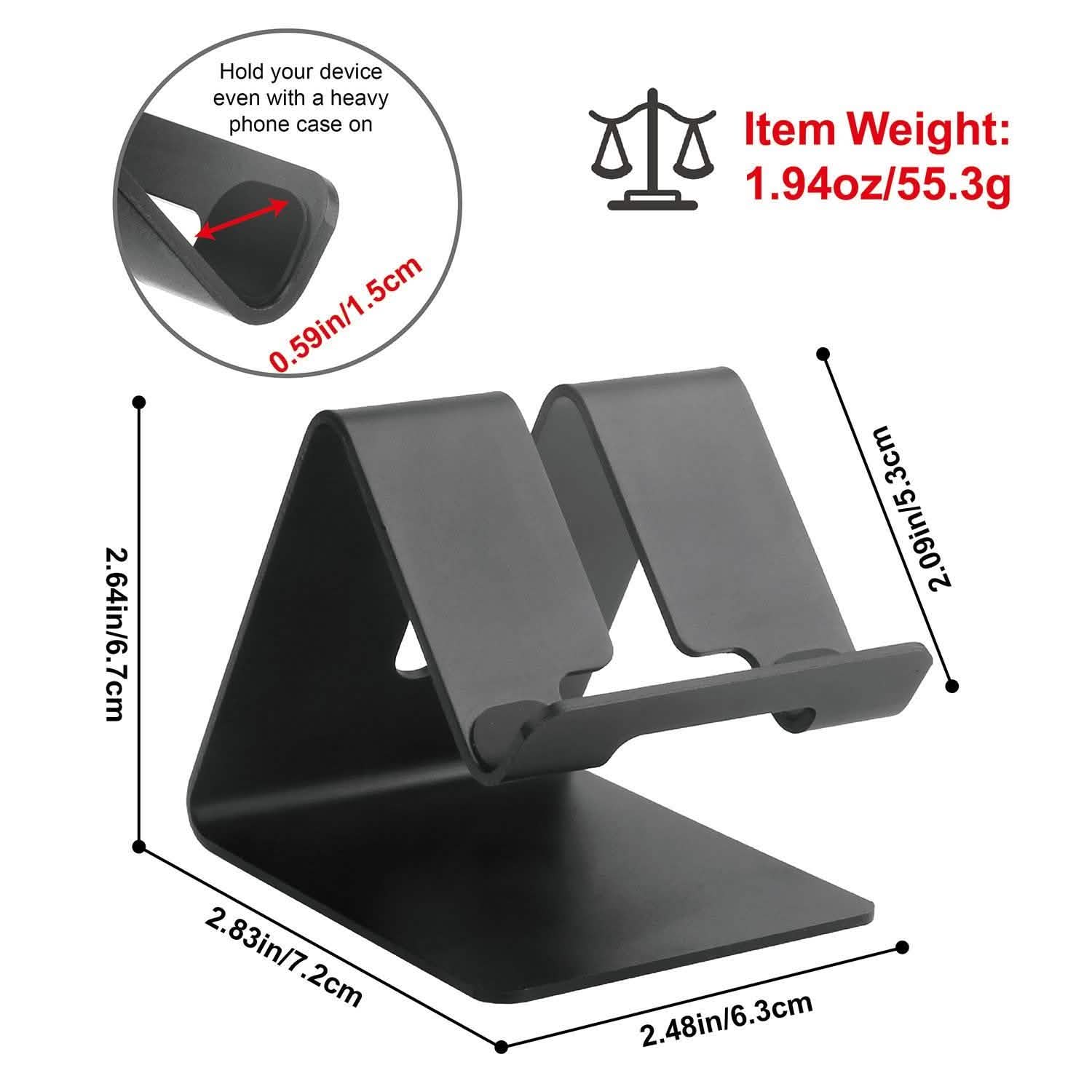 Desktop Aluminum Alloy Smartphone Stand Mobile Accessories - DailySale