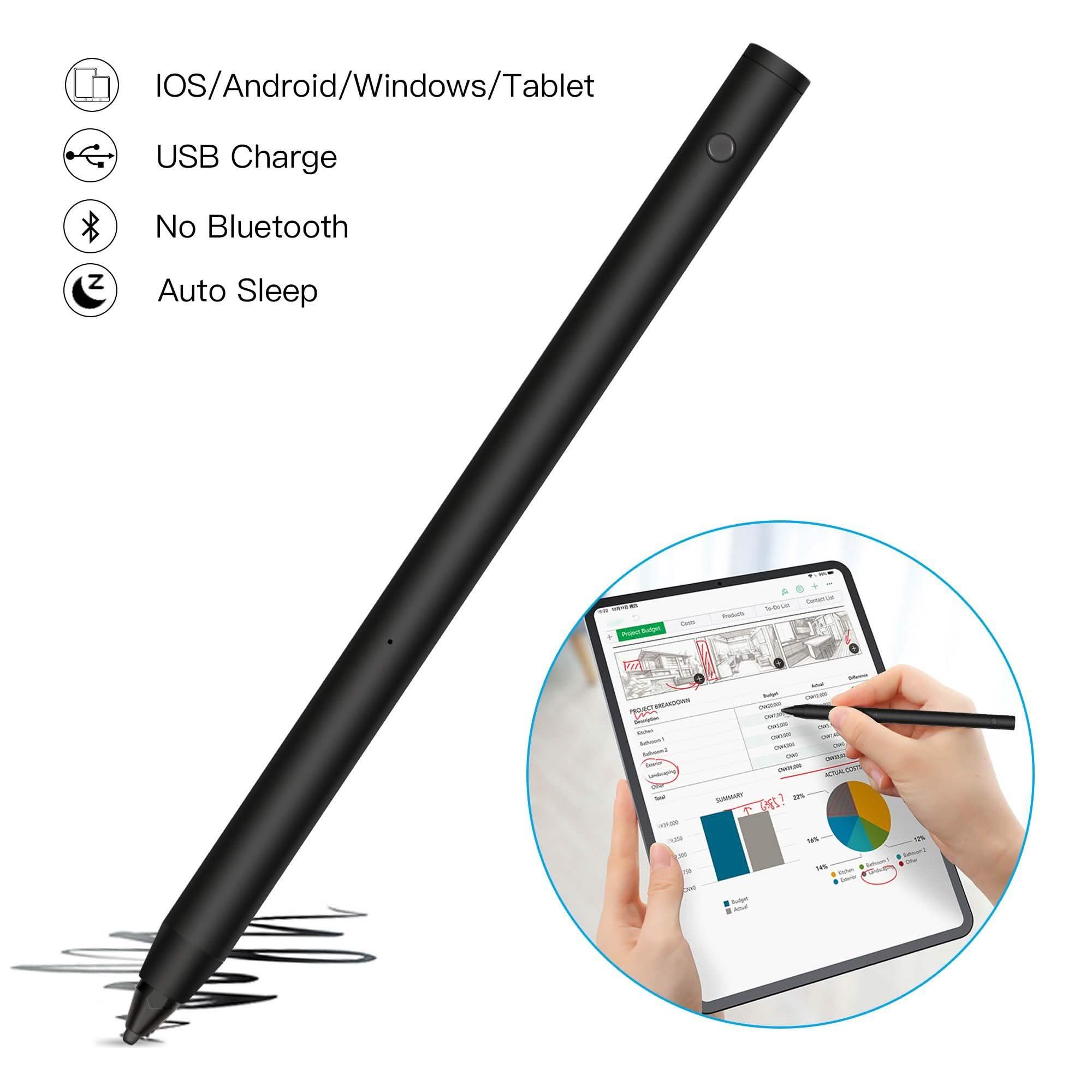 Digital Active Stylus Pen Pencil For iPad Android TouchScreen Fine Tip 1.5mm Mobile Accessories - DailySale