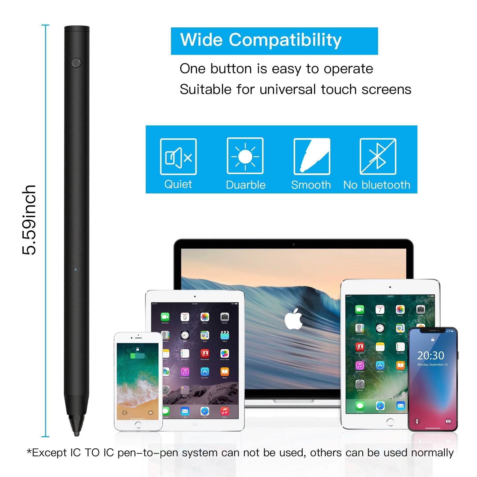 Digital Active Stylus Pen Pencil For iPad Android TouchScreen Fine Tip 1.5mm Mobile Accessories - DailySale