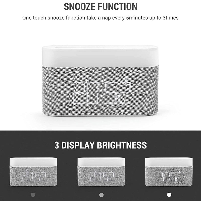 Digital Alarm Clock with Wireless Charging Household Appliances - DailySale