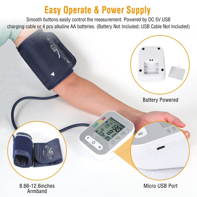 Digital Arm Blood Pressure Monitor Wellness - DailySale