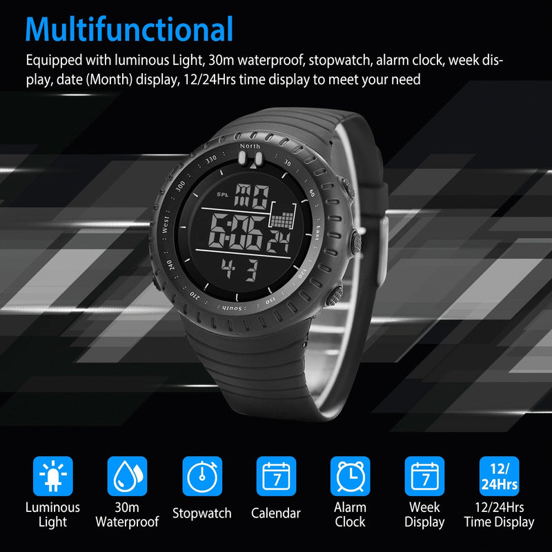 Digital Men's Sports Military Tactical Wrist Watch Men's Shoes & Accessories - DailySale