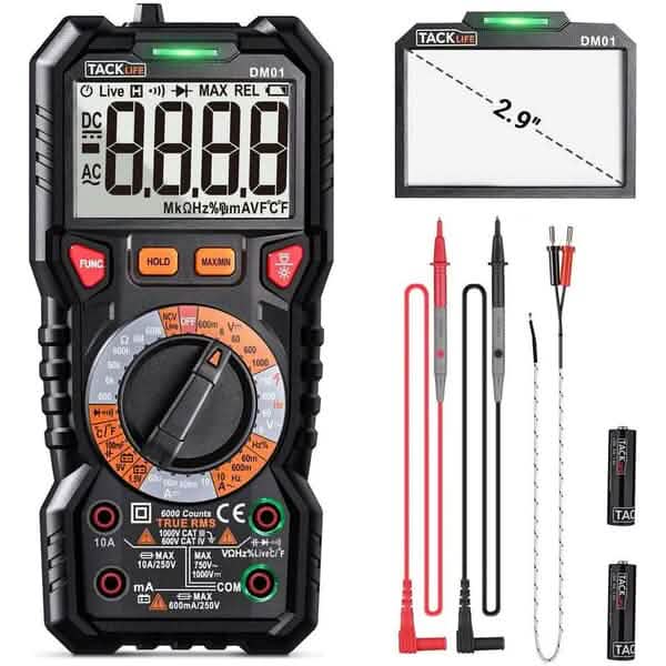 Digital Multimeter TRMS 6000 Counts Home Improvement - DailySale