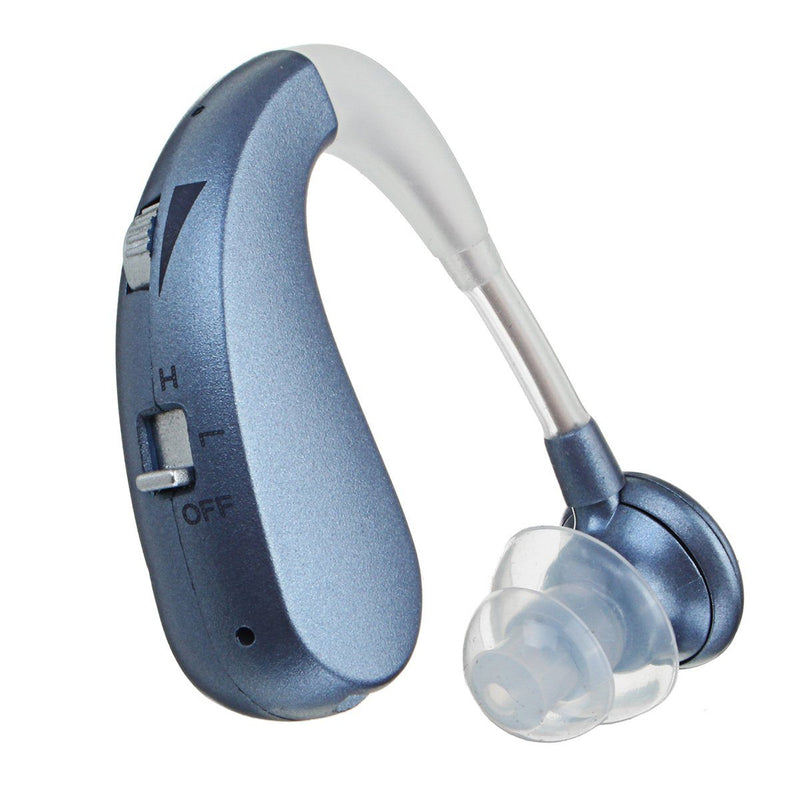 Digital Rechargeable Hearing Aids Acousticon Amplifier Audiphone Behind Ear Sound Headphones & Audio Light Blue - DailySale