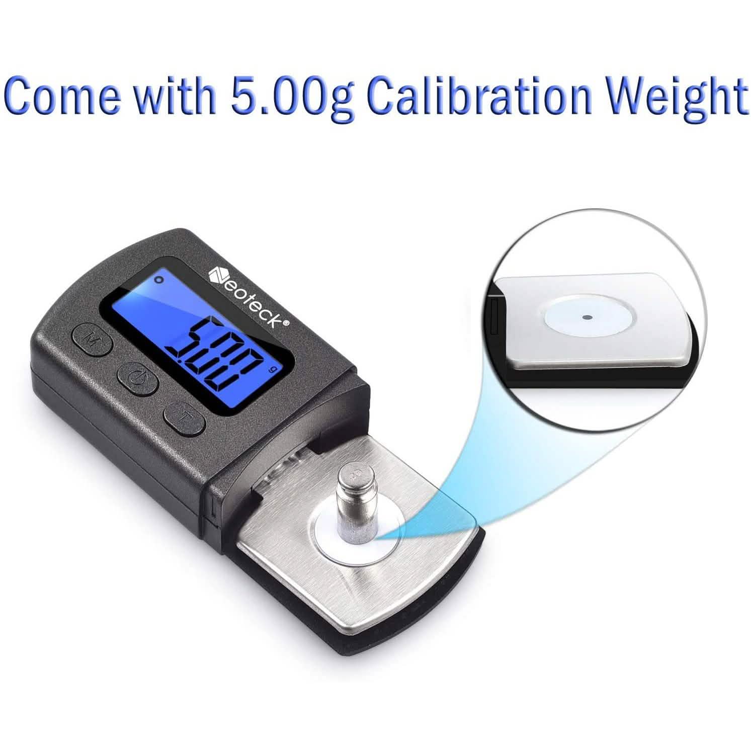 Digital Turntable Stylus Force Scale Gauge 0.01g/5.00g Blue LCD Backlight for Tonearm Phono Cartridge Headphones & Audio - DailySale