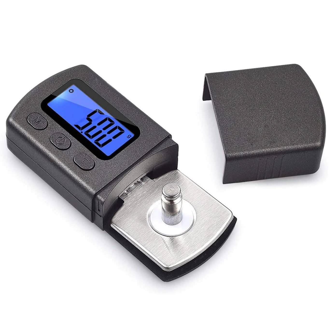 Digital Turntable Stylus Force Scale Gauge 0.01g/5.00g Blue LCD Backlight for Tonearm Phono Cartridge Headphones & Audio - DailySale