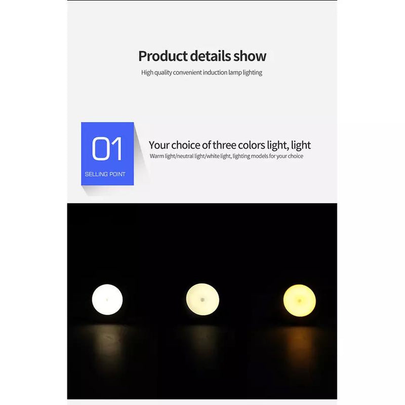 Dimmable Color Changing Sensor Light with Remote Controller-3 Modes Indoor Lighting - DailySale