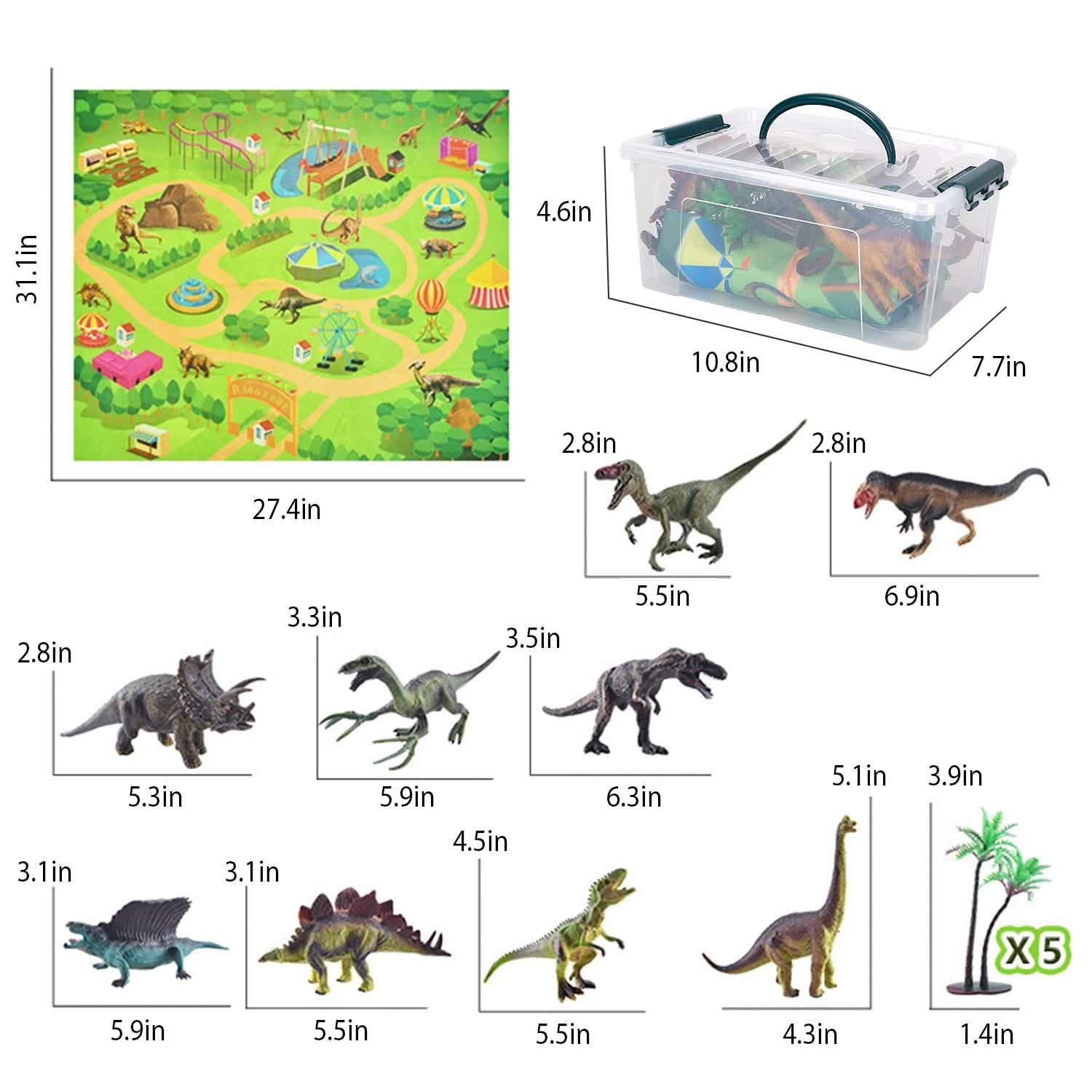 Dinosaur Figure Play Set Toys & Games - DailySale