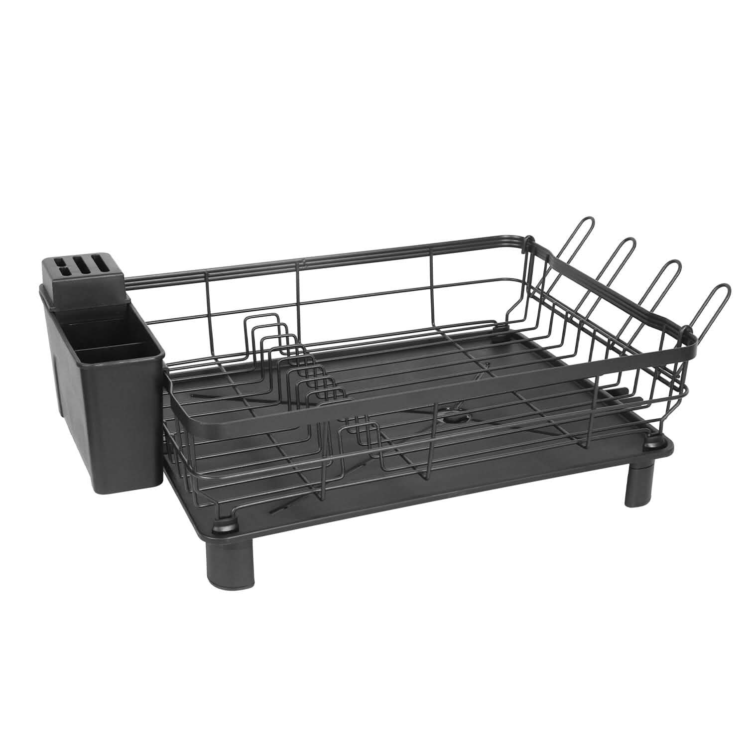 Dish Drying Rack Drain Board Utensil Holder Organizer Kitchen Storage - DailySale
