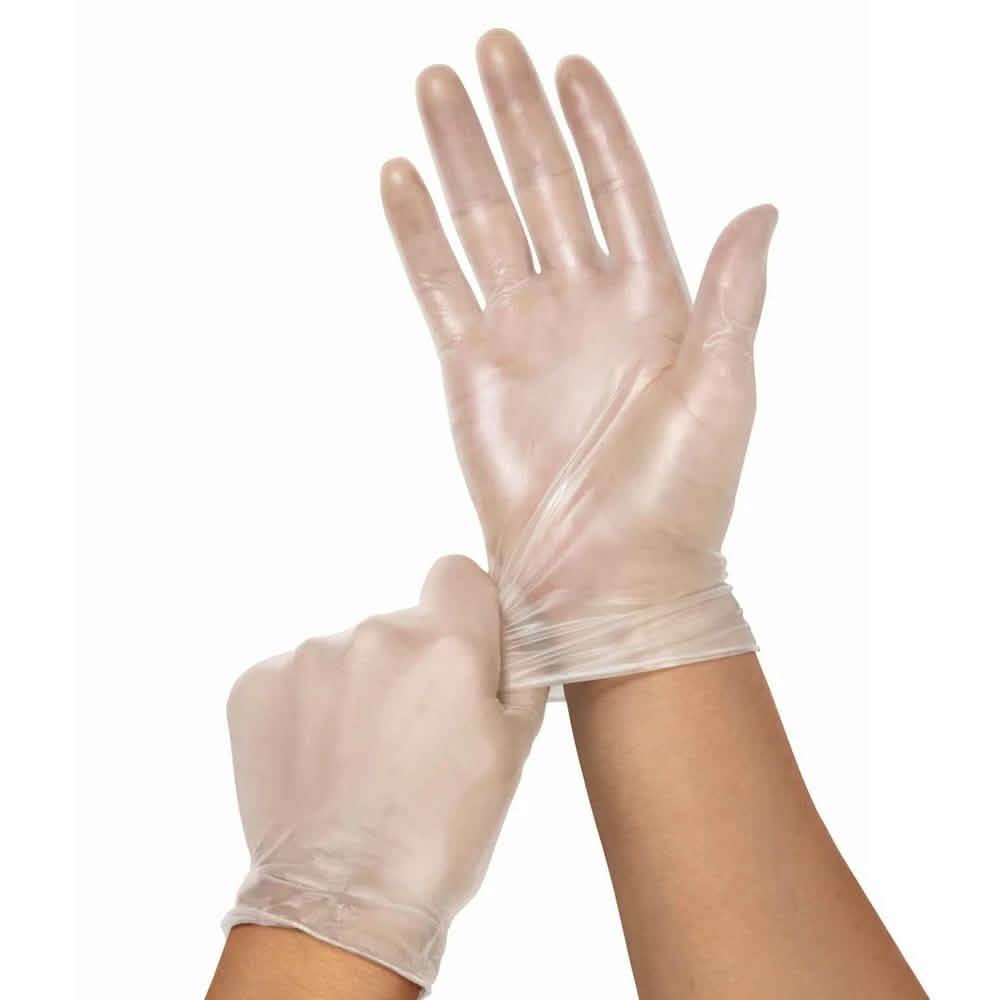 Disposable Vinyl Gloves Powder free Wellness & Fitness 100-Pack S - DailySale
