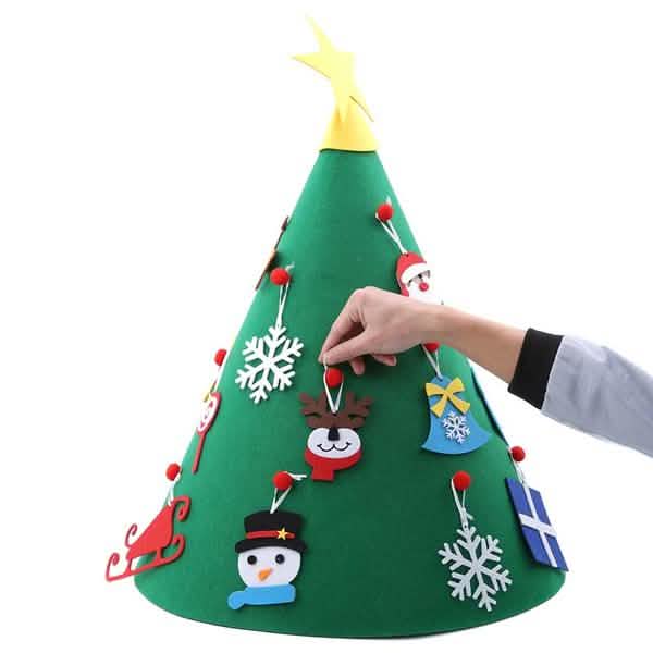 DIY 3D Felt Christmas Tree Upgraded Toddler Christmas Tree Holiday Decor & Apparel - DailySale