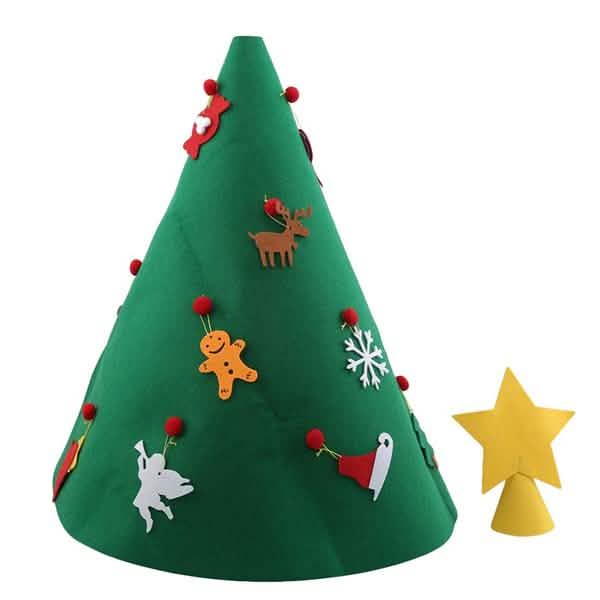 DIY 3D Felt Christmas Tree Upgraded Toddler Christmas Tree Holiday Decor & Apparel - DailySale