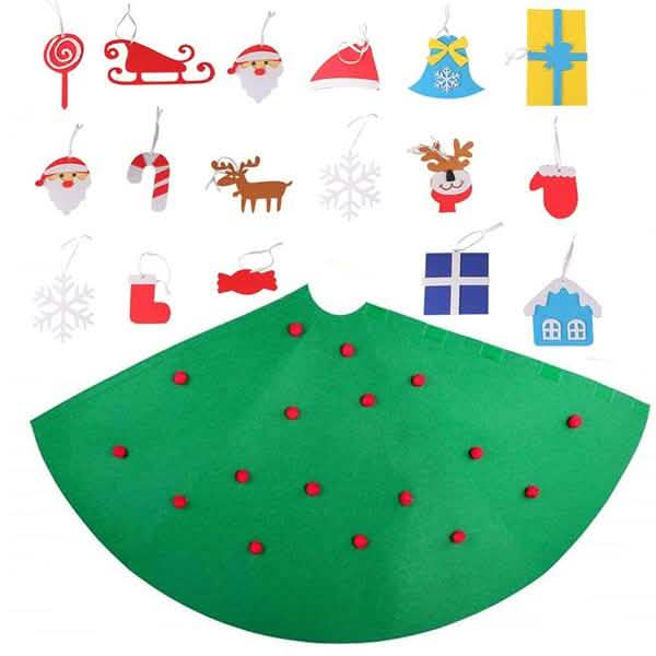 DIY 3D Felt Christmas Tree Upgraded Toddler Christmas Tree Holiday Decor & Apparel - DailySale