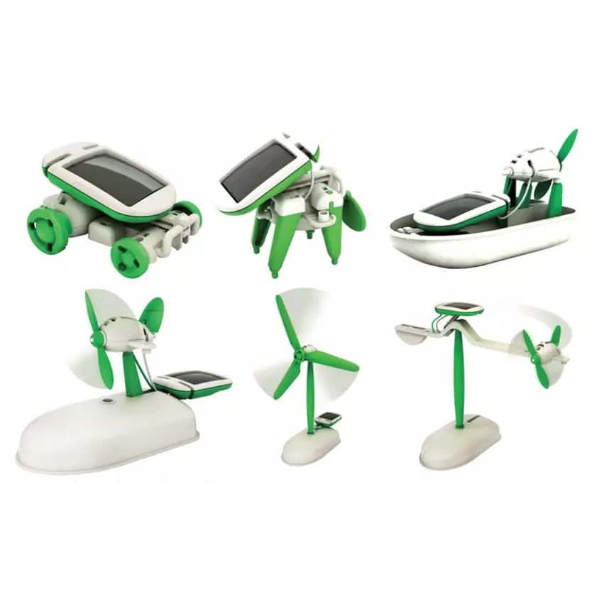 DIY 6 in 1 Educational Solar Robot Vehicles Toys & Games - DailySale