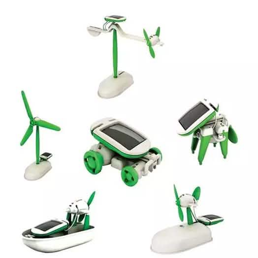 DIY 6 in 1 Educational Solar Robot Vehicles Toys & Games - DailySale