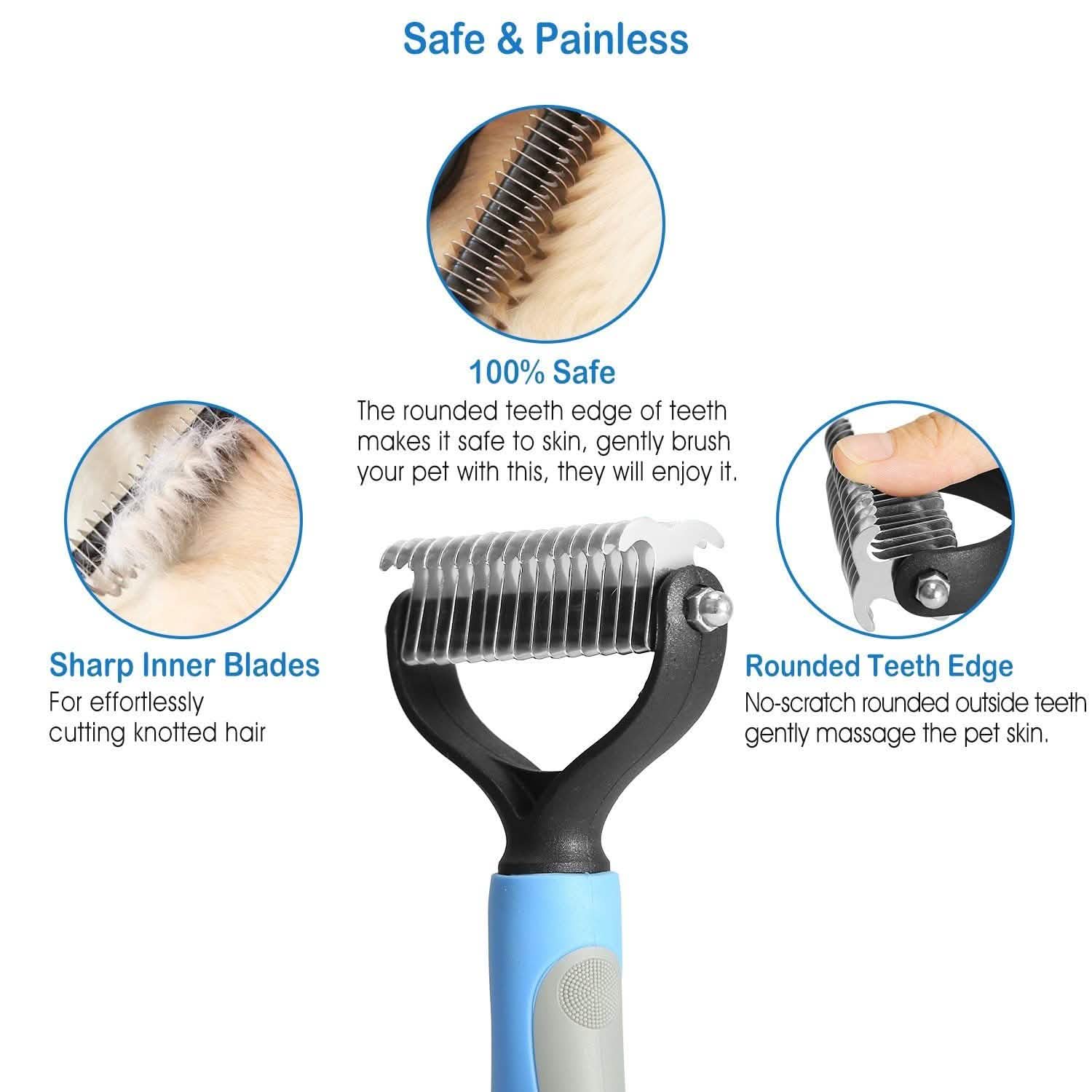Dog and Cats 2 Sided Grooming Rakes Pet Supplies - DailySale