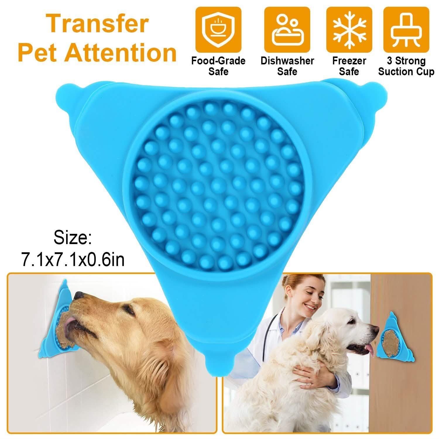 Dog Bath Lick Pad Shower Distraction Pet Supplies - DailySale