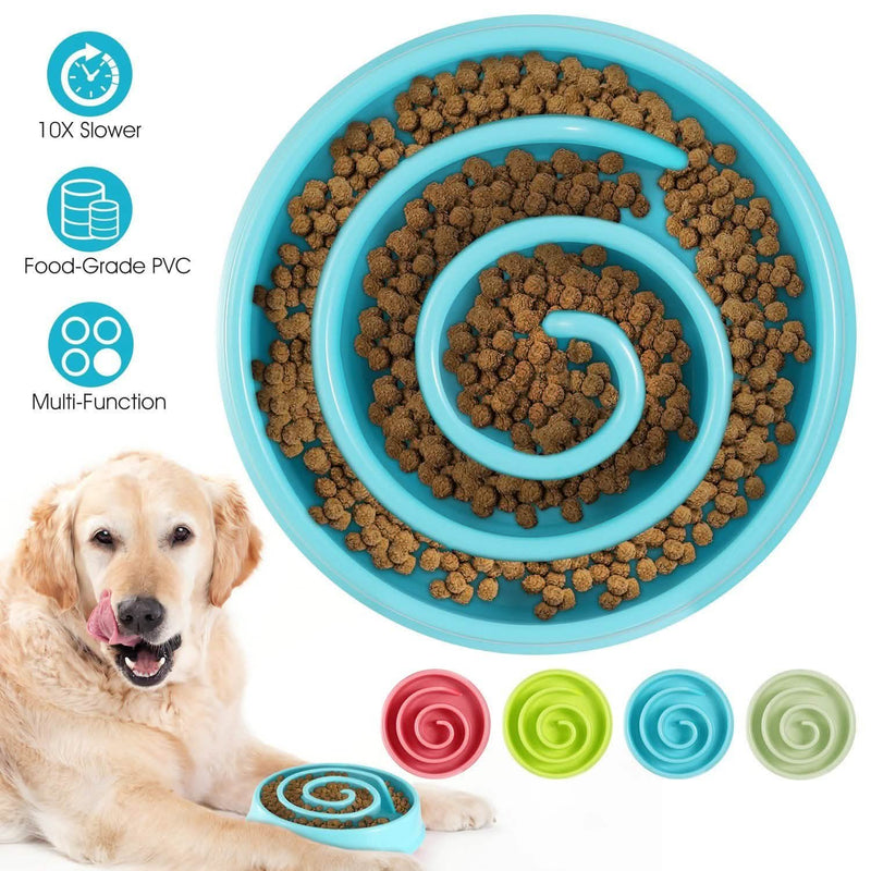 Dog Cat Slow Feeder Bowl Pet Supplies - DailySale