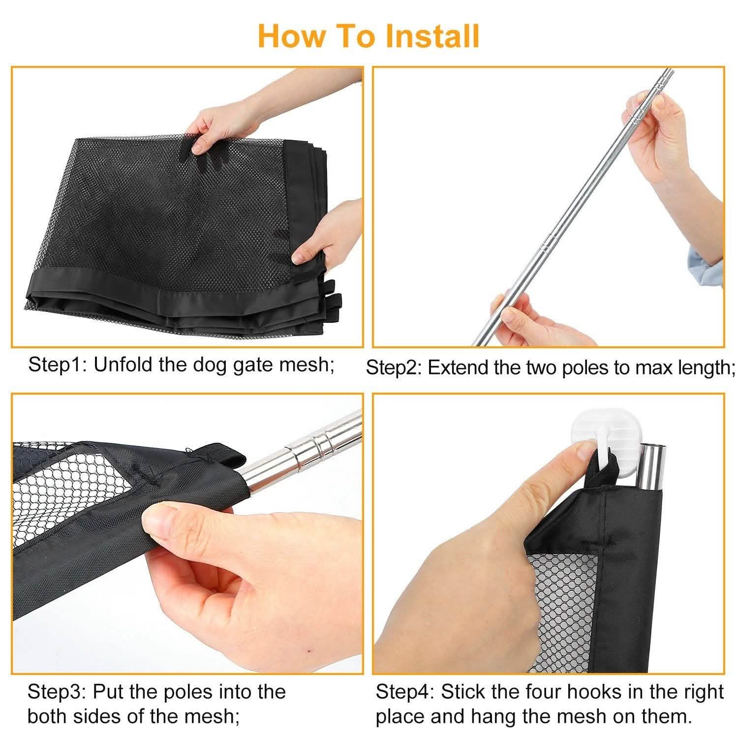 Dog Gate Pet Baby Safety Guard Pet Supplies - DailySale