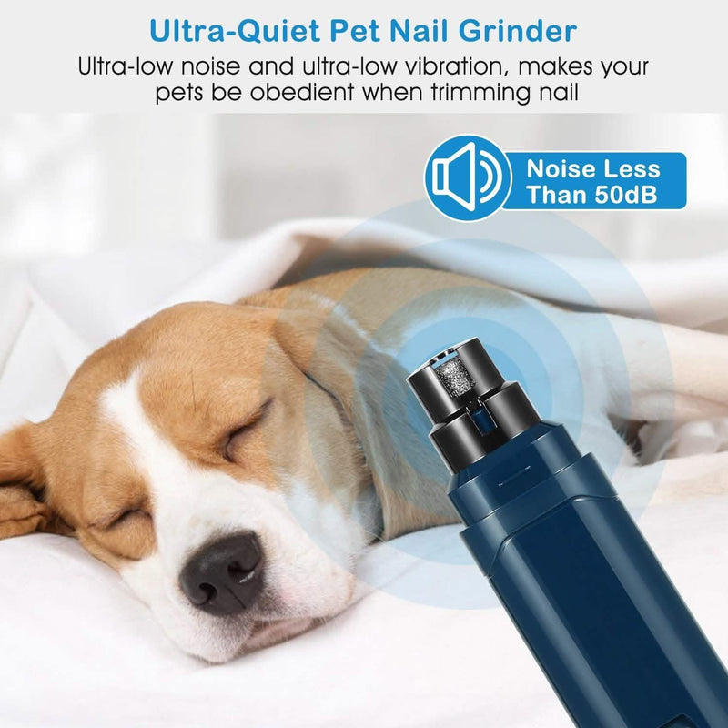 Dog Nail Grinder 2 Speeds Quiet USB Rechargeable Pet Supplies - DailySale