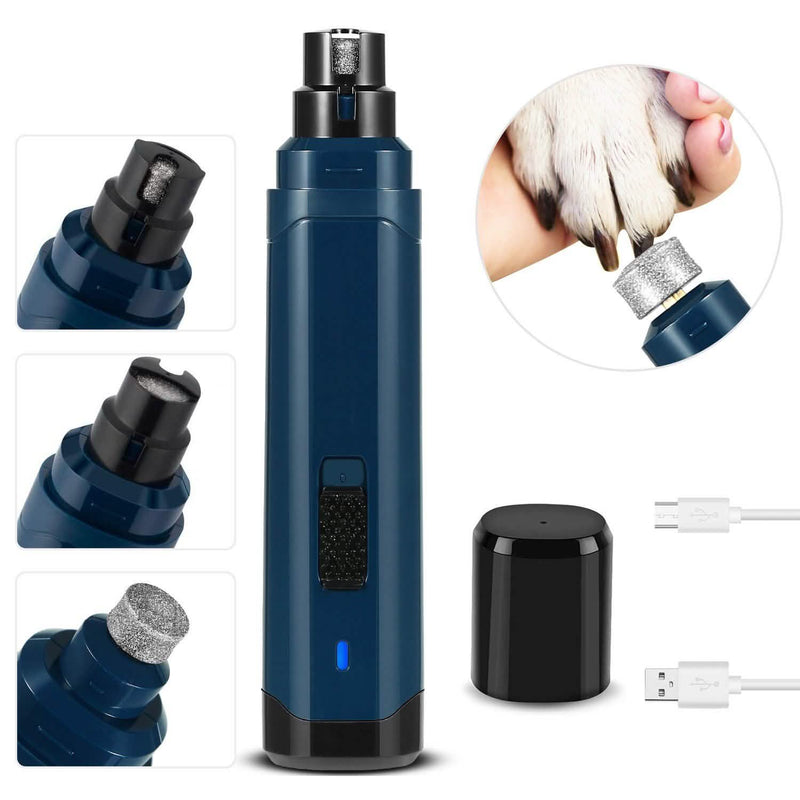 Dog Nail Grinder 2 Speeds Quiet USB Rechargeable Pet Supplies - DailySale