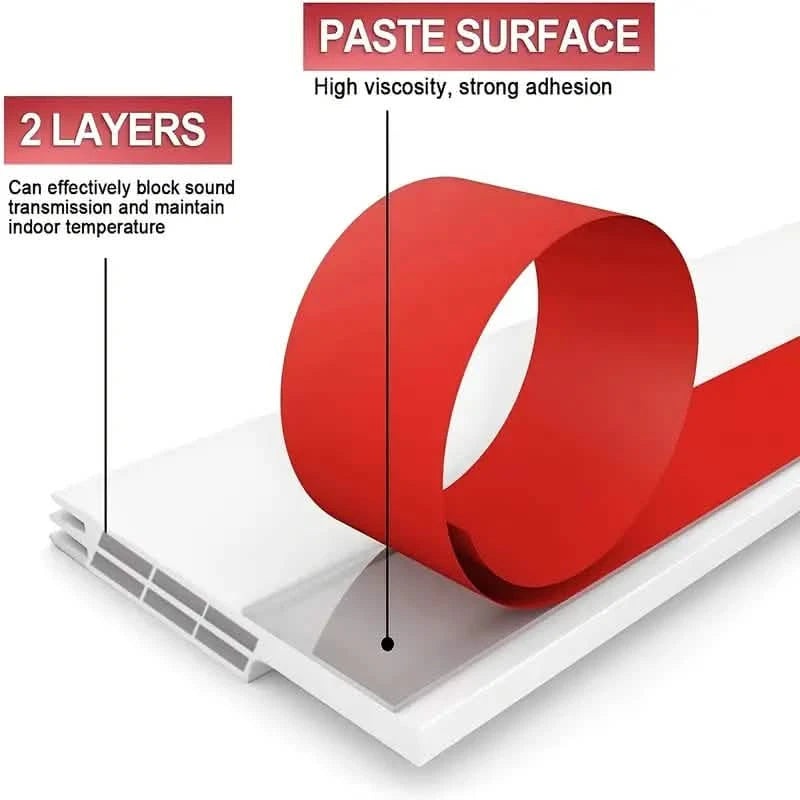 Door Draft Stopper Under Door Seal for Exterior/Interior Doors Home Improvement - DailySale