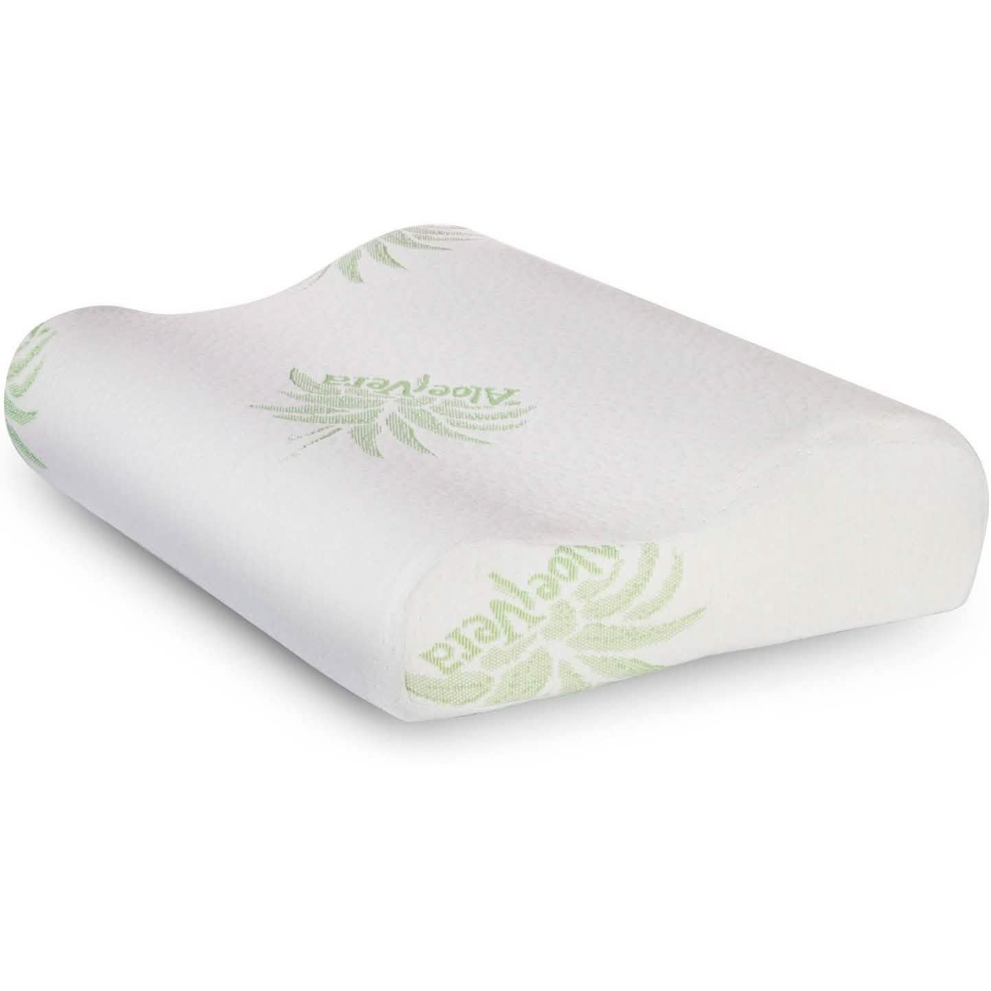 Dormire Contour Memory Foam Pillow with Removable Bamboo Soft Pillow Case Bedding - DailySale