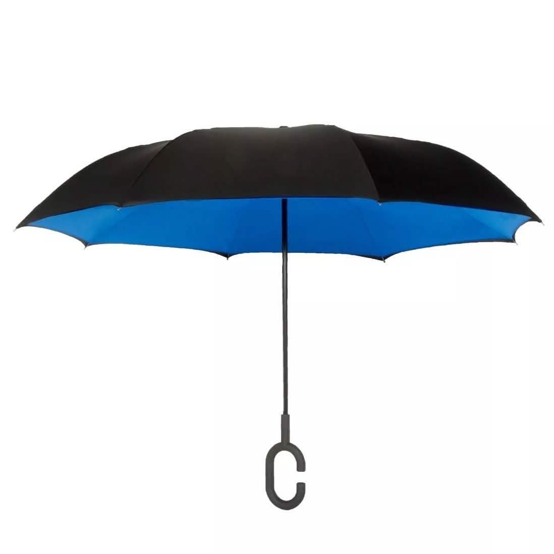 Double-Layer Windproof Reverse-Folding Smart Umbrella with UV Protection Sports & Outdoors - DailySale