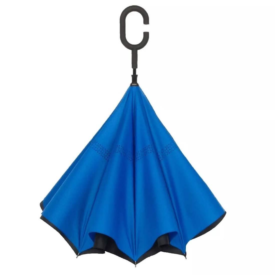 Double-Layer Windproof Reverse-Folding Smart Umbrella with UV Protection Sports & Outdoors - DailySale