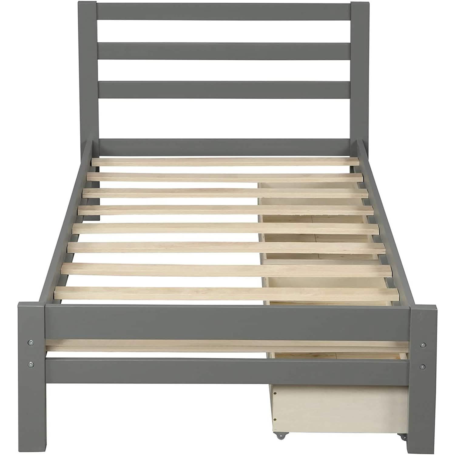Double Platform Bed with Two Storage Drawers Furniture & Decor - DailySale