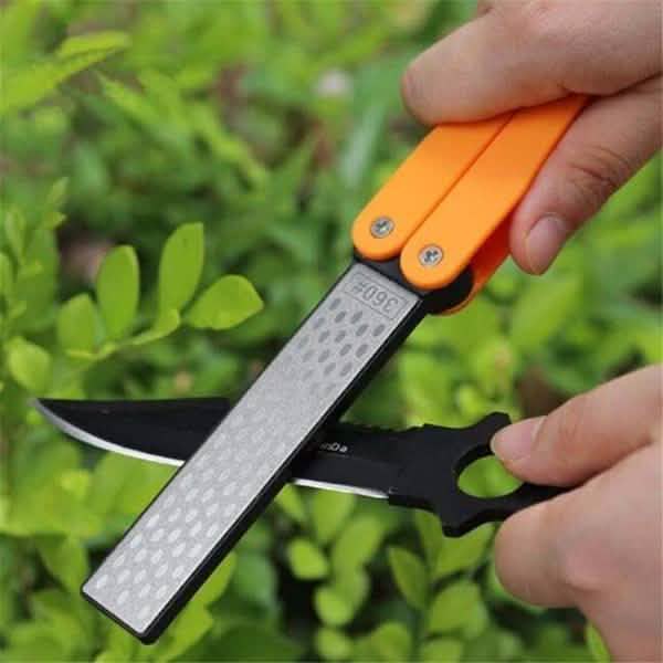 Double Sided Folded Pocket Sharpener Diamond Knife Sharpening Outdoor Sports & Outdoors - DailySale