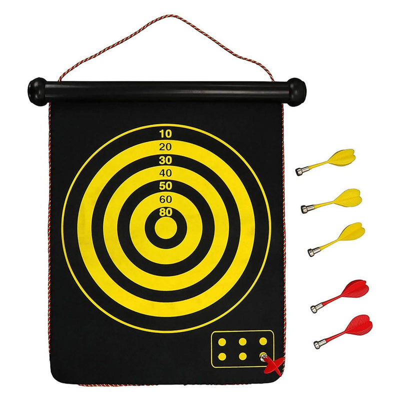 Double Sided Magnetic Roll-Up Dart Board and Bullseye Game Toys & Games - DailySale